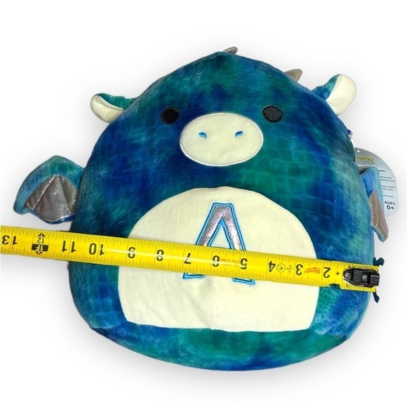 NOS Squishmallow Dominic the Dragon With Tag Large Letter A  13”x11” Retired - Picture 9 of 9